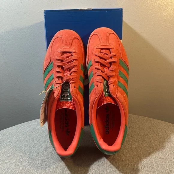 Adidas Originals Gazelle Indoor Sneakers Preloved Scarlet Green Men’s 11 JH5407 - Picture 8 of 11